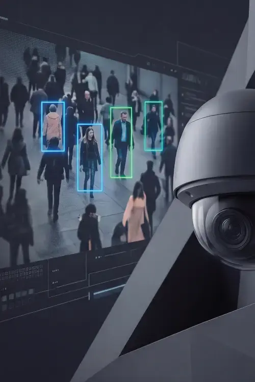 Cámara y pantalla de videovigilancia