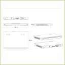 Decoder IP para 1 Monitor HDMI VGA 16ch@1080P 1ch@4K H.265 E/S