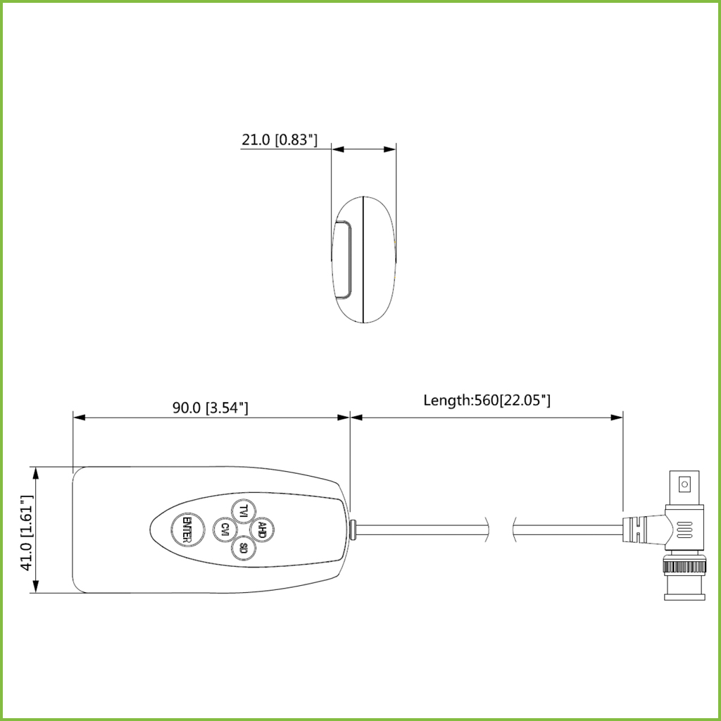 Mando UTC para el control OSD de las cámaras Dahua 4EN1