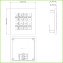 Estación Exterior Modular para Videoportero IP con Teclado para Series VTO4202F-X