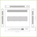 Switch Fast-Ring PoE+ 24 puertos Gigabit + 4 Uplink SFP Gigabit 350W 802.3af/at Manejable Layer 3 - Fan-Less