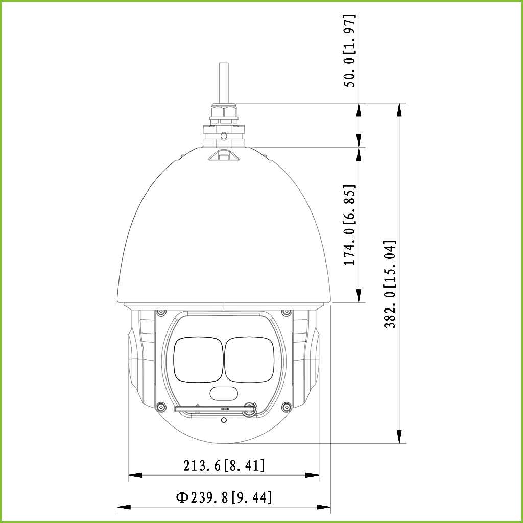 Domo PTZ IP AI 4M DN WDR Starlight Laser 300m 45X 3D IP67 Hi-POE AUDIO E/S