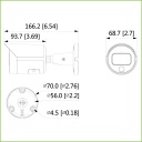 Tubular IP H265 4M FULL COLOR WDR LED30m 3.6mm IP67 PoE SD MIC