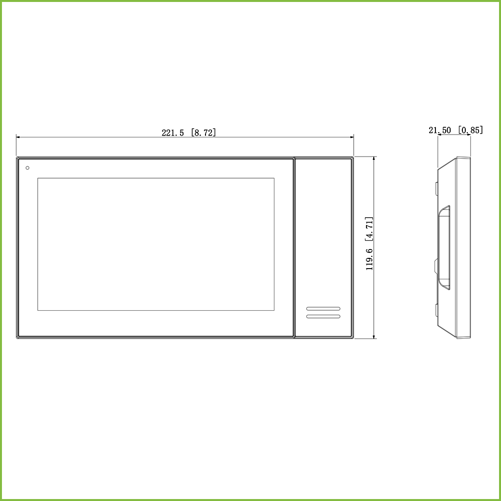 Kit Videoportero IP exterior de Superficie + monitor interior