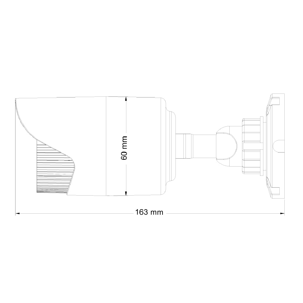 Camera-AHD Eco Series, Bullet IR, 20M (24 LED), lente de 3.6mm, sensor de 1/3