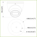 Domo IP H265 AI 4M DN WDR140dB Starlight+ IR50m 2.8mm IP67 PoE MIC