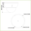 Domo IP H265 AI 8M 4K DN SMART WDR Starlight IVS SMD IR40m 2.7-13.5VFM IP67 IK10 PoE