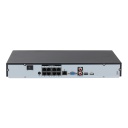 NVR 8ch 200Mbps H265 HDMI 8PoE 2HDD AI