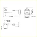 Soporte pared pasa-cable para IPC-HFS7xxx color gris