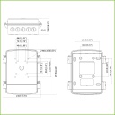 Caja alimentación y conexiones Water-proof IP66 para Domos motorizados