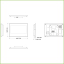 Monitor Android Interior 7" de Superficie para Videoportero IP WIFI Pantalla Táctil PoE SD 8E/1S Alarma Blanco
