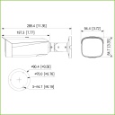 Tubular IP H265 4M DN WDR140dB Starlight LED70m 2.7-12VFM IP67 ePoE SD AUDIO E/S AI