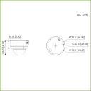 Domo IP H265 4M FULL COLOR WDR 140dB Starlight LED40m 2.7-12VFM IK10 IP67 ePoE AUDIO MIC E/S AI