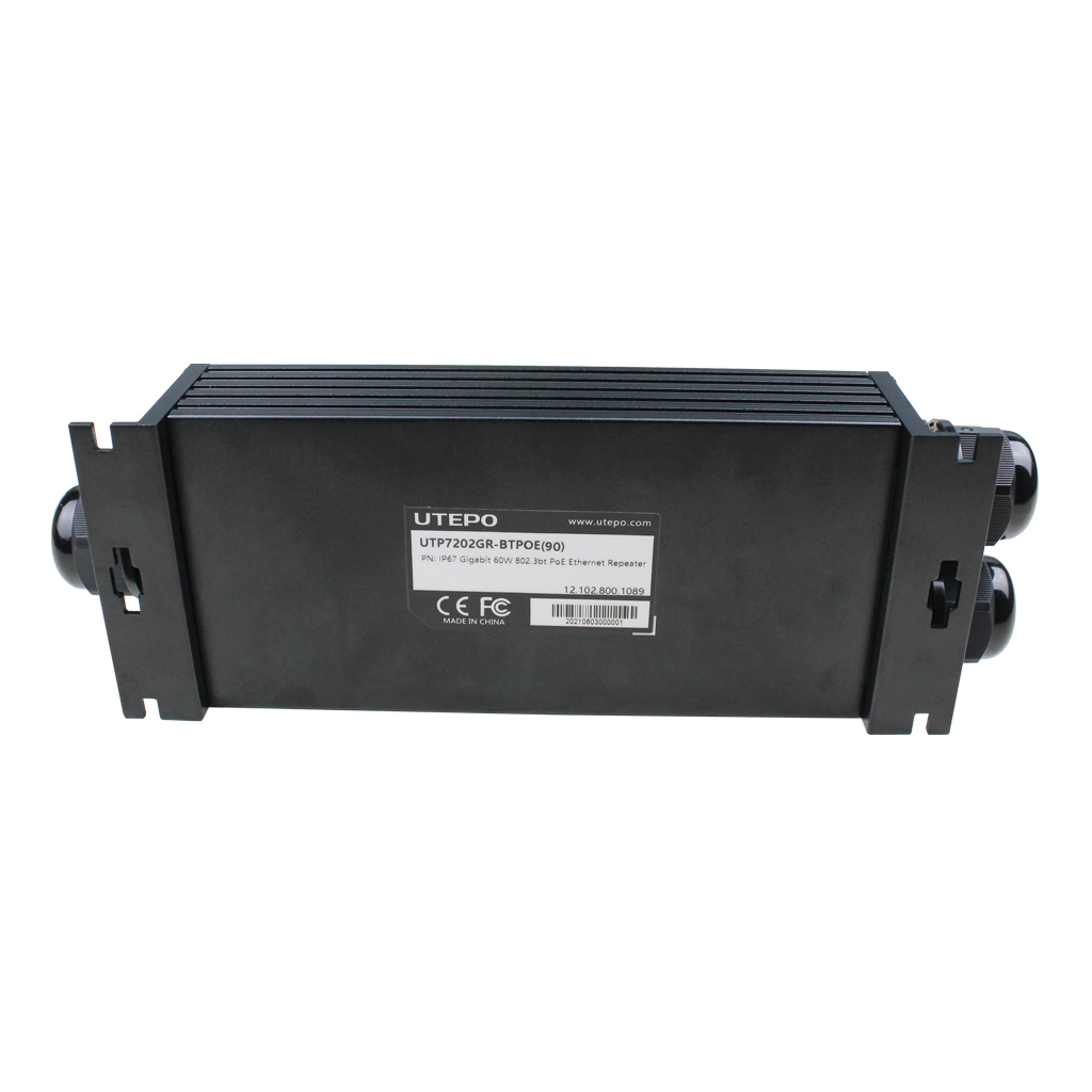 Repetidor industrial BT PoE Entrada hasta 90W 2 Salidas hasta 68.3W@101m Gigabit  IP67