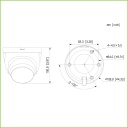 Domo HDCVI 2M dWDR LED30m 2.8mm IP67 PIR Disuasión activa Quick-to-install