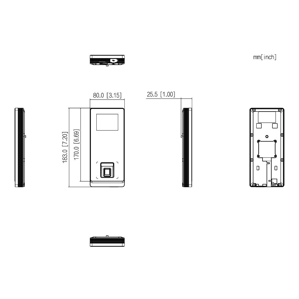 Lector Autónomo LCD 2.4" Huella+PIN+remoto+Tarjeta IDCard WiFi