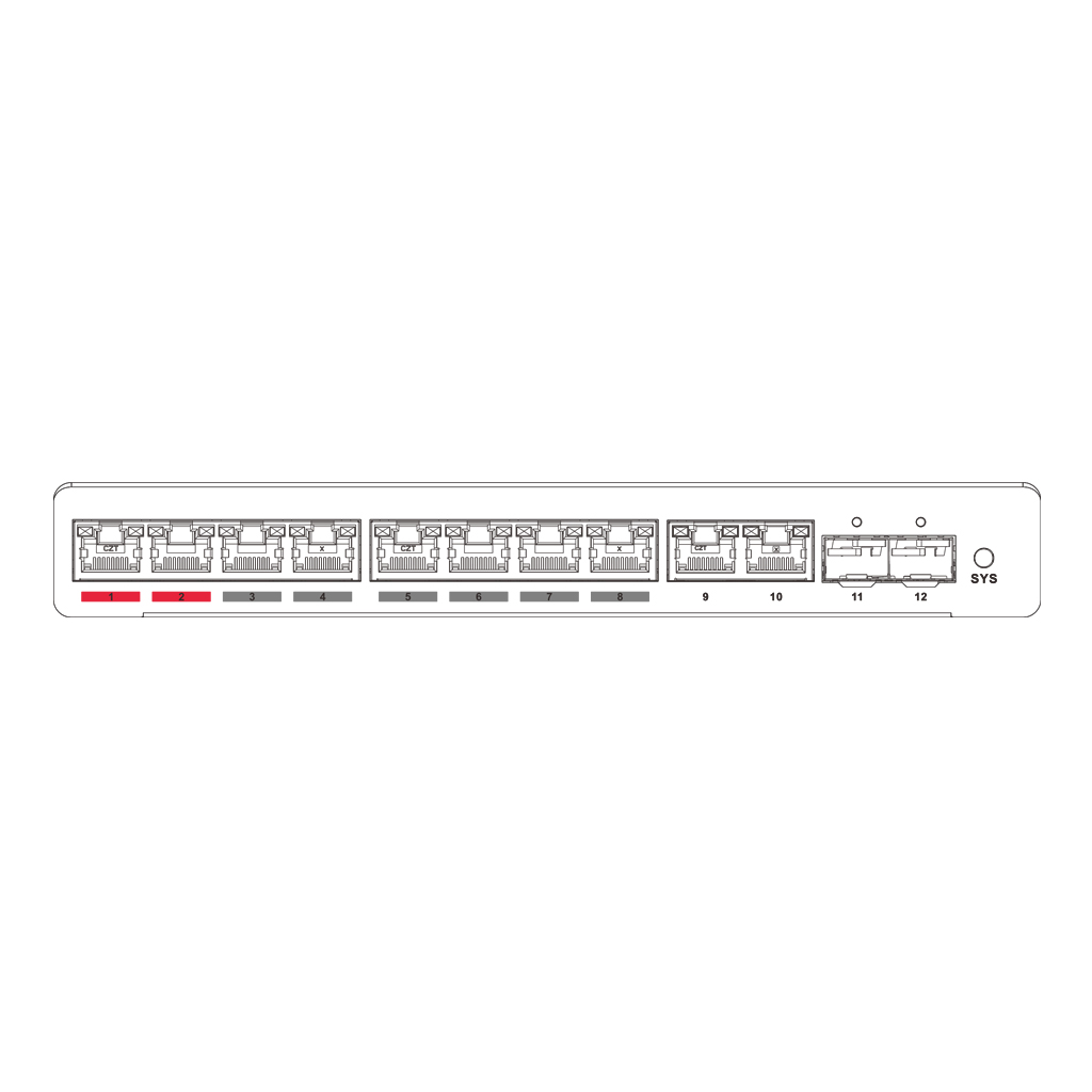 Switch PoE 8 puertos 10/100/1000 +2 Uplink Gigabit +2SFP 60W 802.3at Layer 2