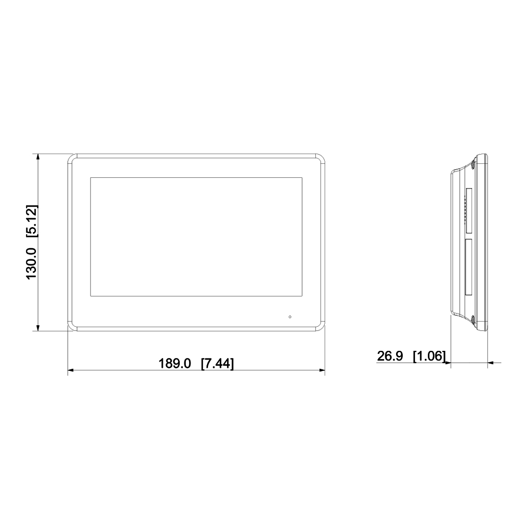 Kit Videoportero 2-hilos IP exterior para Insertar + monitor interior