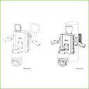 Caja alimentación y conexiones para alimentadores, switch, MNVR y dispositivos de protección