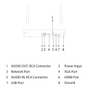 NVR 8ch 40Mbps H265 HDMI 1HDD WiFi Antena Dual