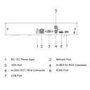 NVR 8ch 80Mbps H265 HDMI 1HDD AI