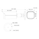 Tubular IP H265 5M DN WDR Starlight IR60m 2.7-13.5VFM IP67 PoE SD AI