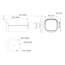 Tubular IP H265 4M DN WDR Starlight IVS SMD IR60m 2.7-13.5VFM IP67 PoE SD AUDIO E/S AI