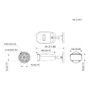 Tubular IP H265 2x4M DUAL-LENS SPLICING FULL COLOR WDR140dB Starlight IR40m 3.6mm IP67 ePoE SD AUDIO MIC E/S AI