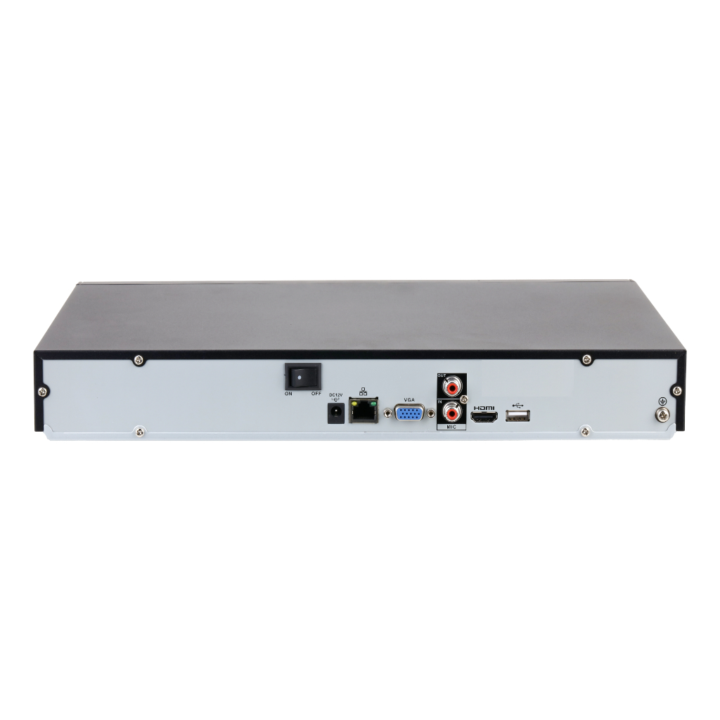 NVR 16ch 144Mbps H265 HDMI 2HDD E/S AI