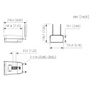 Tubular IP H265 4M WDR Starlight LED30m/IR50m 2.8mm IP67 PIR AUDIO MIC E/S 4G AI