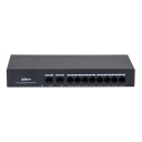 Switch PoE 8 puertos Gigabit + 2RJ45 Uplink Gigabit 65W Layer2