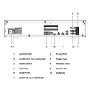 NVR 32ch 1024Mbps 32MP H265 4xHDMI 8HDD E/S RAID 0/1/5/6/10