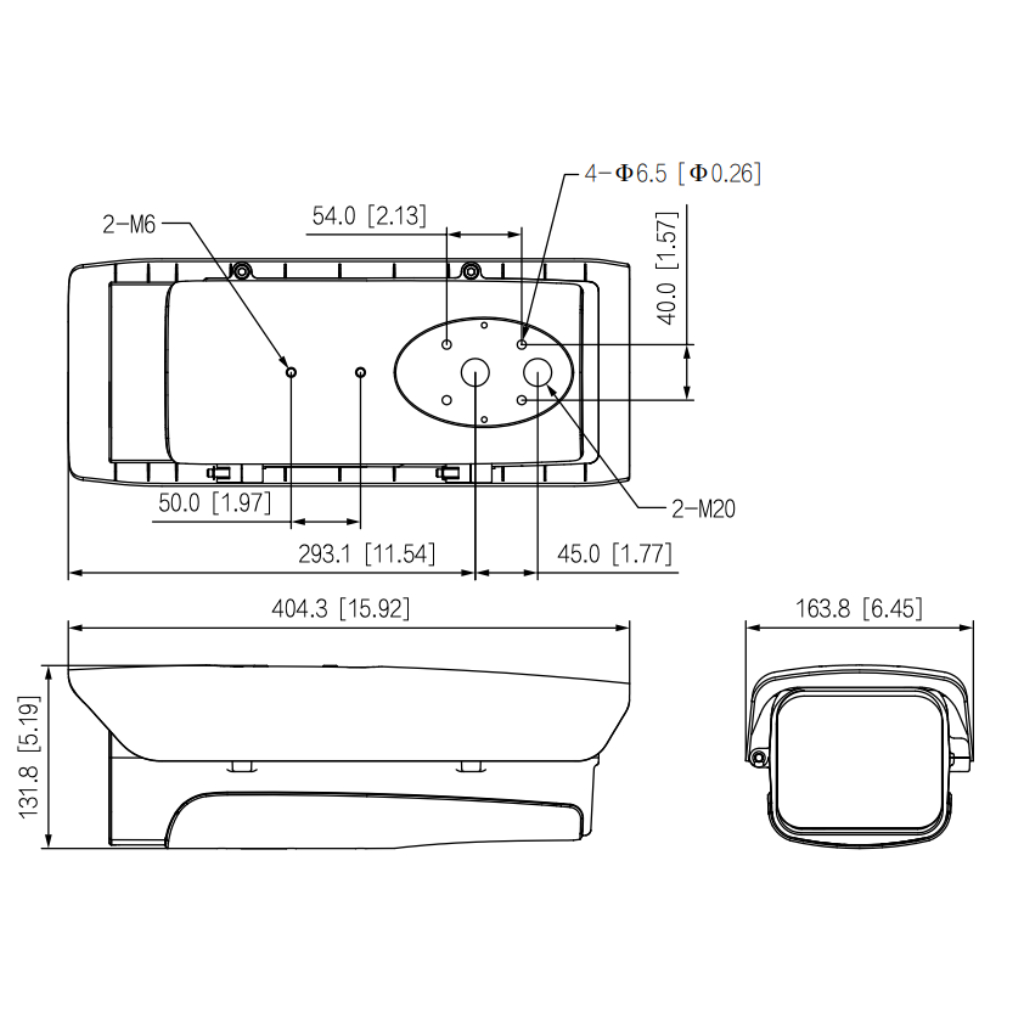 Carcasa exterior en aluminio IP66 IK10 calefactor ventilador 12Vdc PoE+