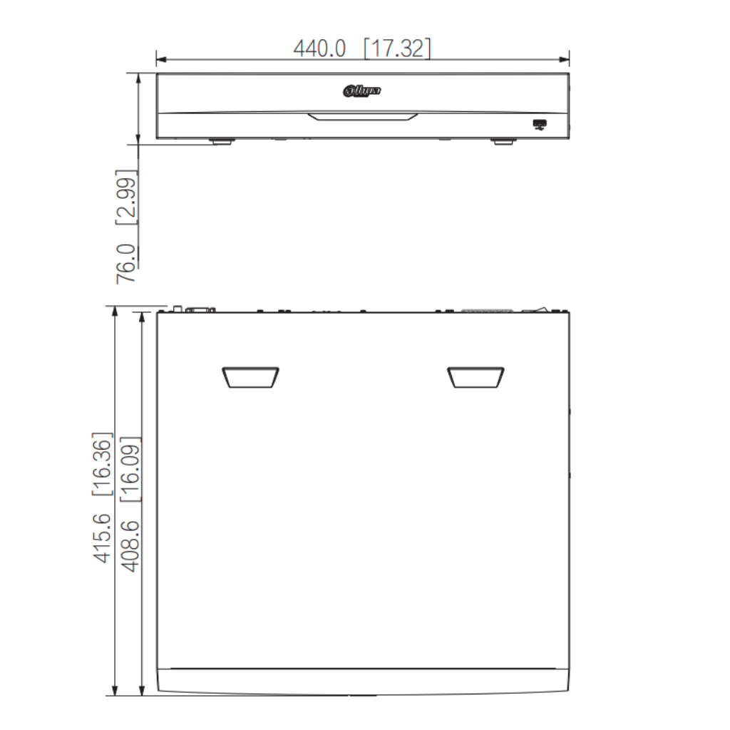 NVR 32ch 384Mbps 4K H265 2xHDMI 4HDD E/S