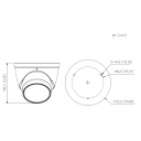 Domo IP H265 2M DN WDR 3DNR Starlight IR40m 2.7-13.5VFM IP67 PoE SD MIC AI