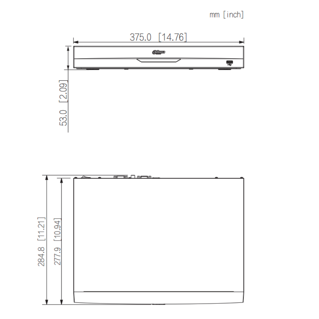 NVR 32ch 384Mbps H265 HDMI 2HDD E/S AI