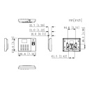 Terminal control presencia IP con Huella, Tarjeta MIFARE, PIN