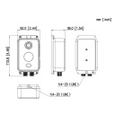 Cámara Termográfica compacta IP DUAL 256*192 2mm + 4M 2mm IP67 12V PoE E/S