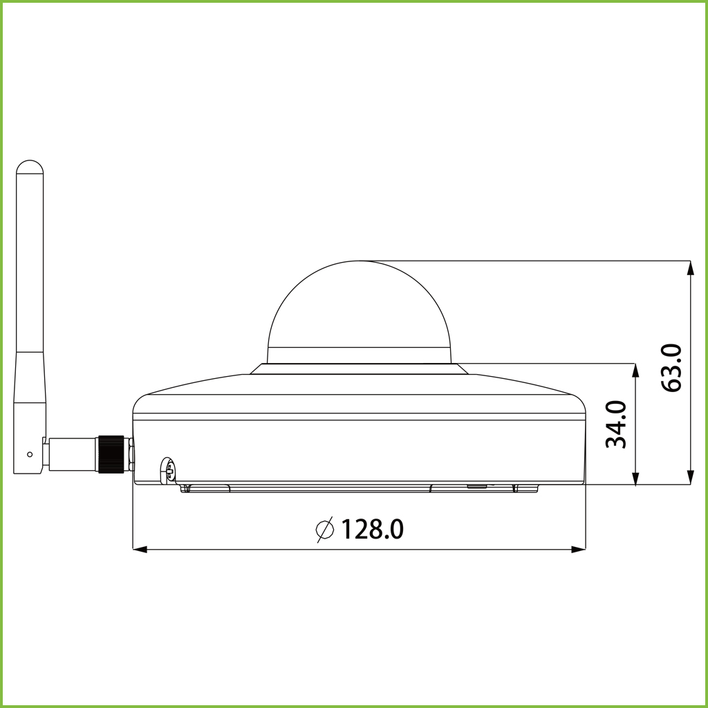 Domo PT IP 2M H265 Wifi DN ICR WDR IR15m Starlight 3X 3D IP66 IK08 AUDIO MIC