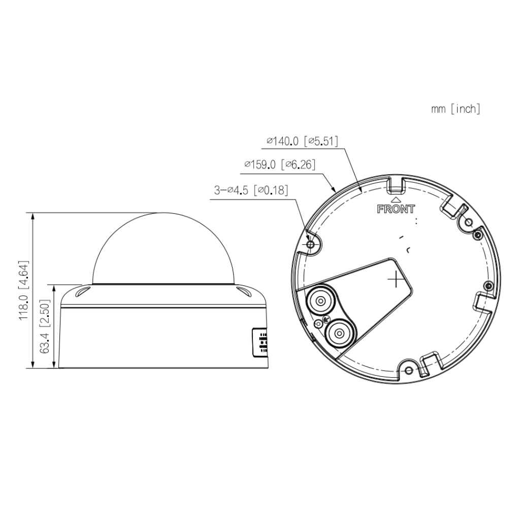 Domo IP H265 8M WDR Deeplight IR40m 2.7-12VFM IK10 IP67 PoE+ SD AUDIO E/S AI