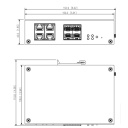 Switch Hardened PoE 4 puertos 10/100 +4SFP Gigabit 96W 802.3af/at Manejable Layer2