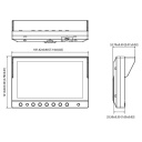 Monitor Táctil de 7" LED para grabadores embarcados