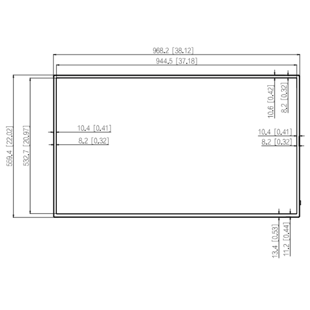 Monitor 43" Dahua para Seguridad 24/7 2xHDMI/2xUSB/VGA 16:9 4K