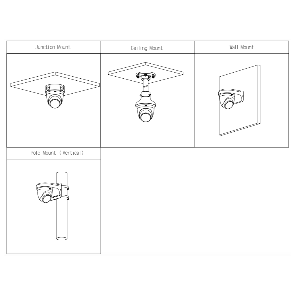 Domo IP H265 2M FULL COLOR dWDR LED30m 2.8mm IP67 MIC WiFi E/S AI