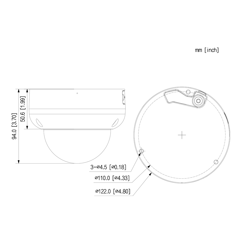 Domo IP H265 8M DN SMART WDR Starlight IVS SMD IR40m 2.7-13.5VFM IP67 IK10 PoE MIC AI