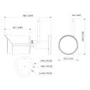 Tubular IP H265 2M DN dWDR 3DNR IR30m 2.8mm IP67 SD MIC WiFi