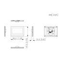 Monitor Interior 7" de Superficie para Videoportero IP WIFI PoE SD 6E 1S Alarma Negro