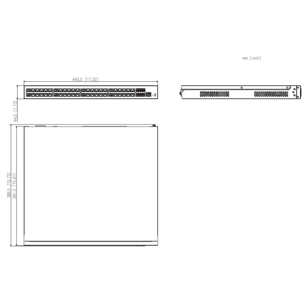 Switch 48 puertos Gigabit + 4 Uplink SFP+ 10Gbps Manejable en Cloud Layer2