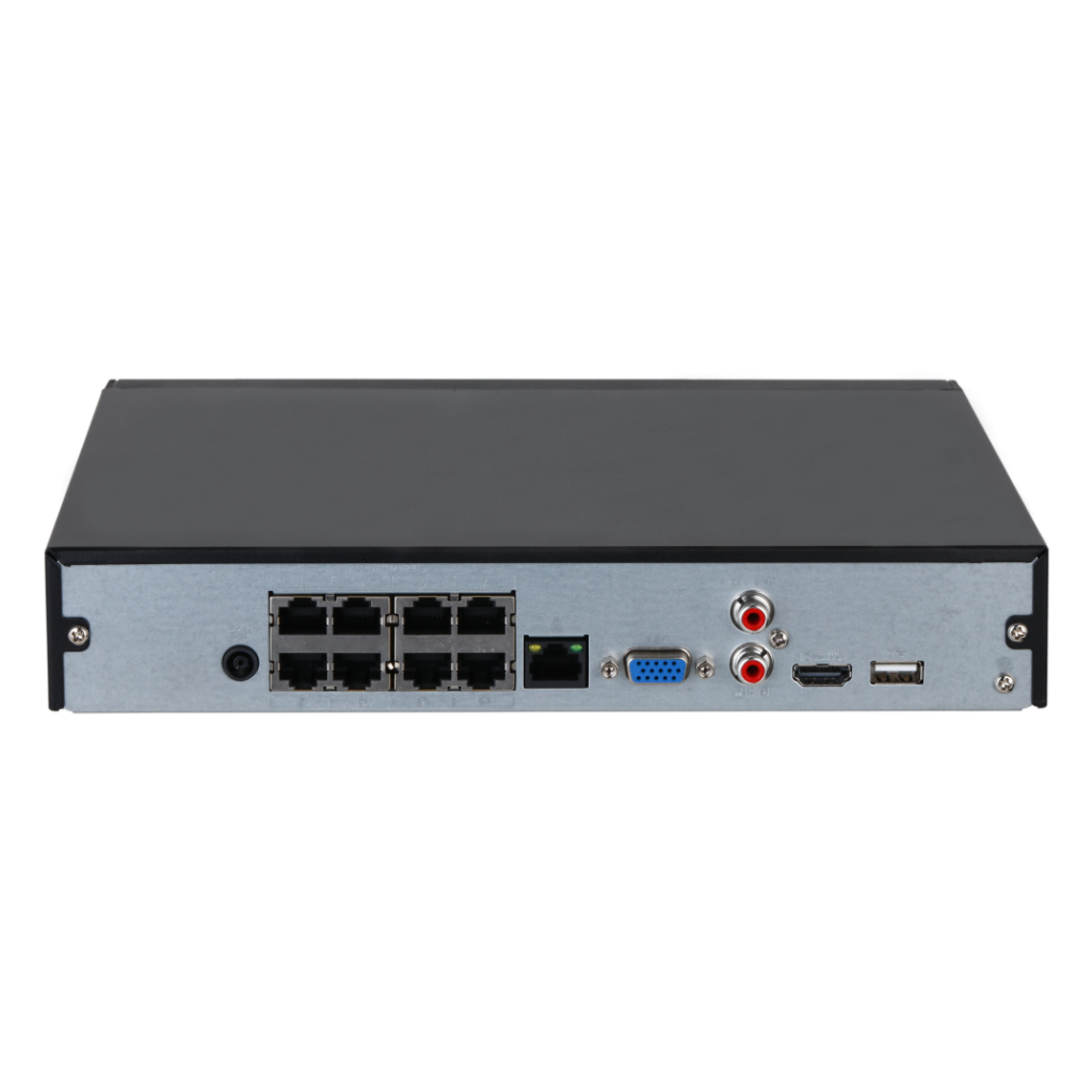 NVR 8ch 144Mbps H265 HDMI 8PoE 1HDD