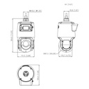 Domo Dual-PTZ IP 4M+4M TiOC WDR Iluminación Dual LED50m/IR100m 25x IP66 PoE+ AUDIO E/S AI